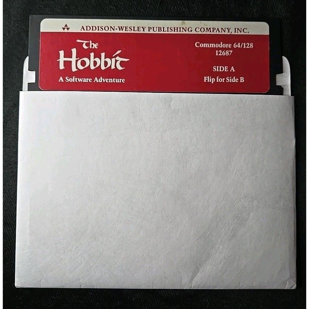 The Hobbit Commodore 64/128 12687, Floppy, Addison-Wesley Software, Untested